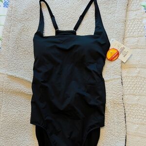 LL Bean Square Neck Tank Suit